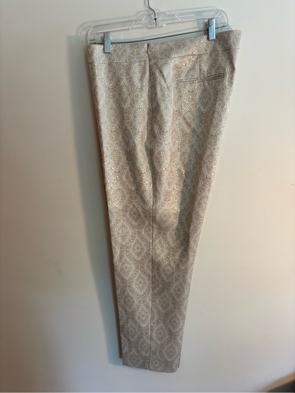 Talbots Cream Brocade Trousers - Picture 5 of 6